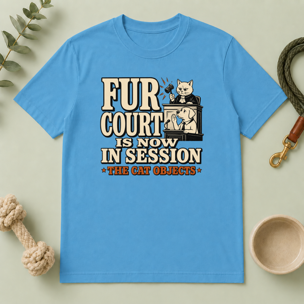 Fur Court Is Now in Session – Dog & Cat Rivalry T-Shirt