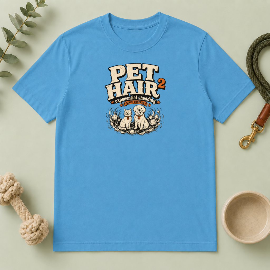 Pet Hair Squared ‘Exponential Shedding’ Pet Lover Tee