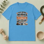 The More the Merrier the Furrier Valentine Pet T-Shirt