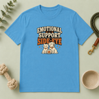 "Emotional Support Side-Eye" Retro Dog & Cat Graphic