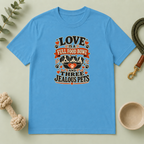 Love Is a Full Food Bowl and Three Jealous Pets Valentine T-Shirt