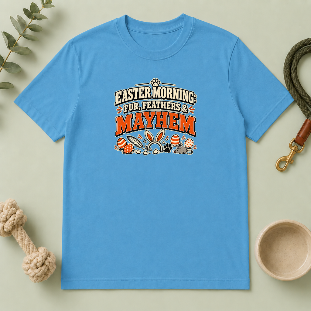 Easter Morning: Fur, Feathers & Mayhem Tee