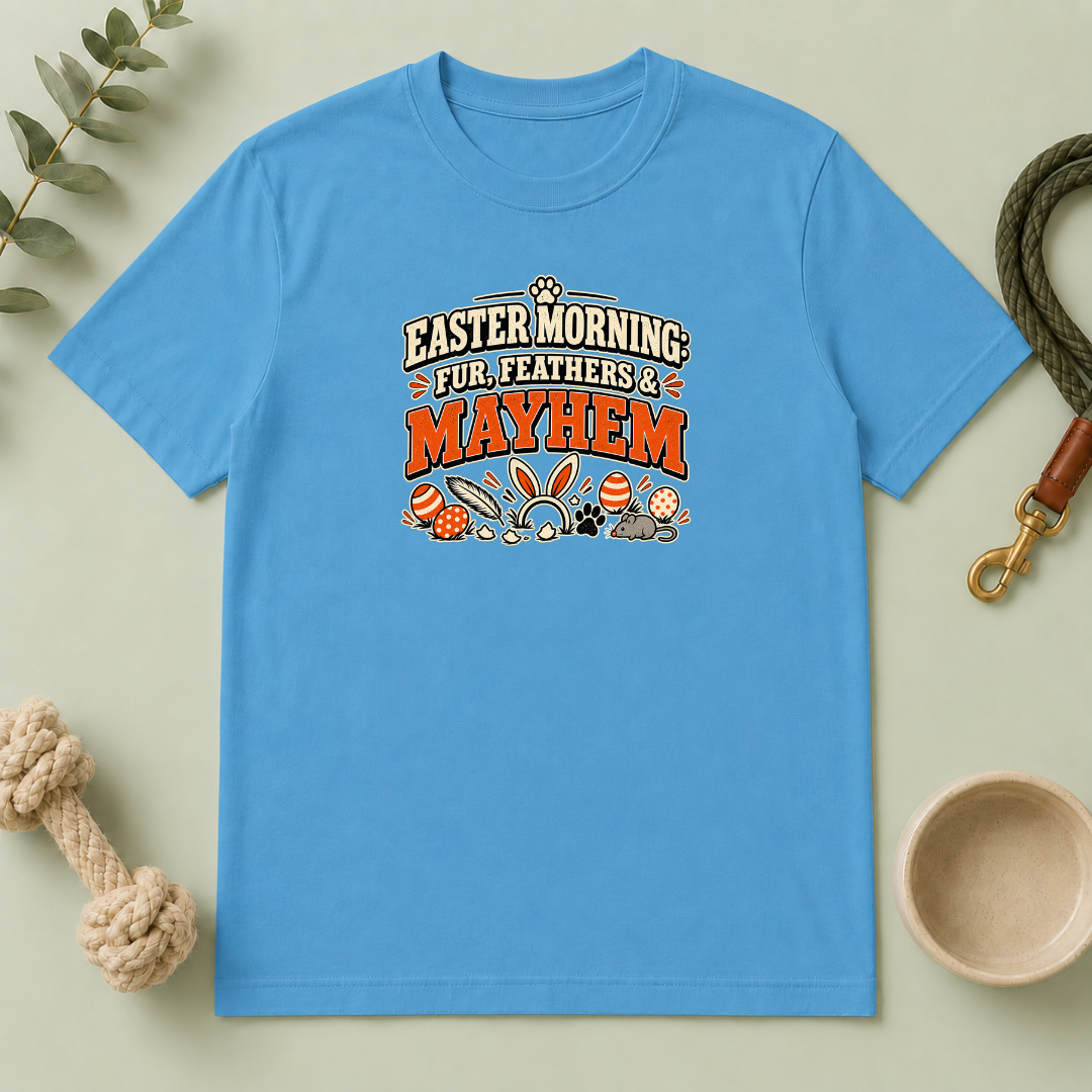 Easter Morning: Fur, Feathers & Mayhem Tee