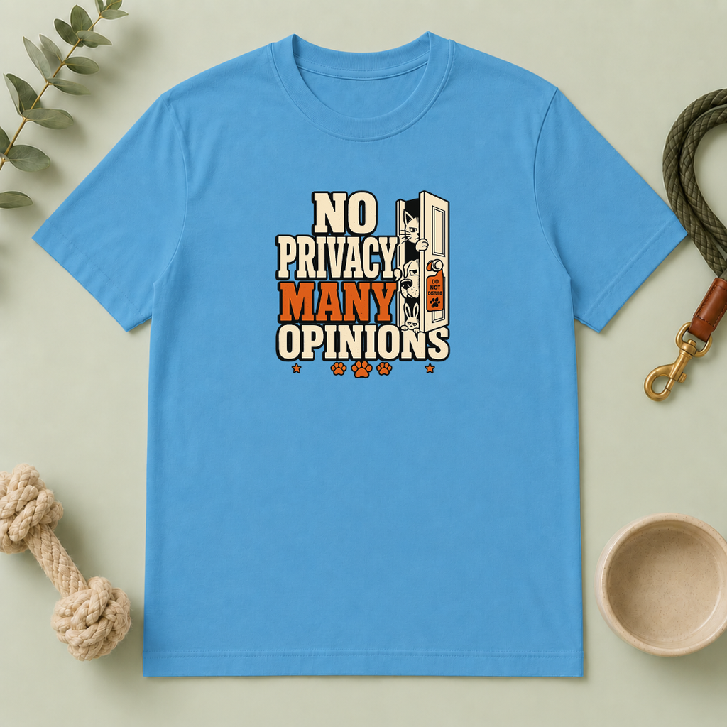 "No Privacy, Many Opinions" Retro Graphic Tee