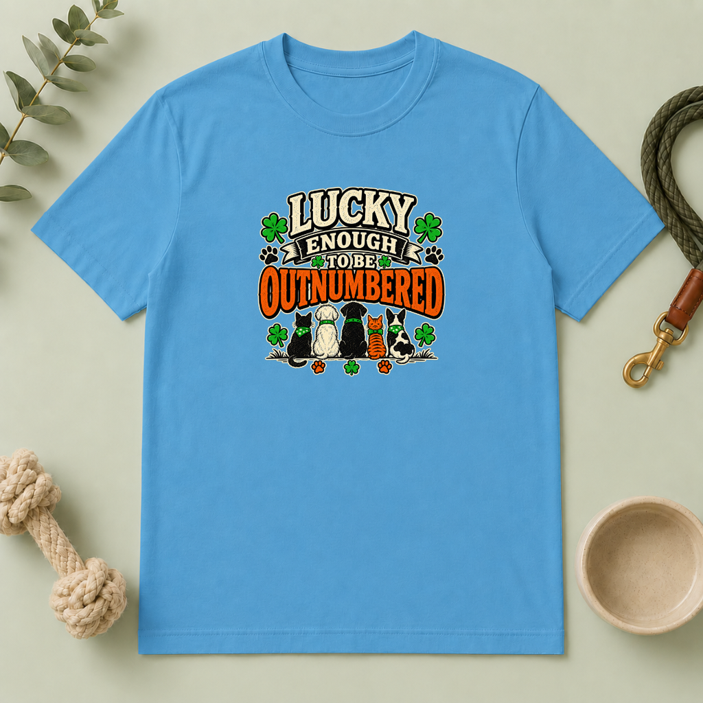 Lucky Enough to Be Outnumbered St. Patrick’s Day T-Shirt