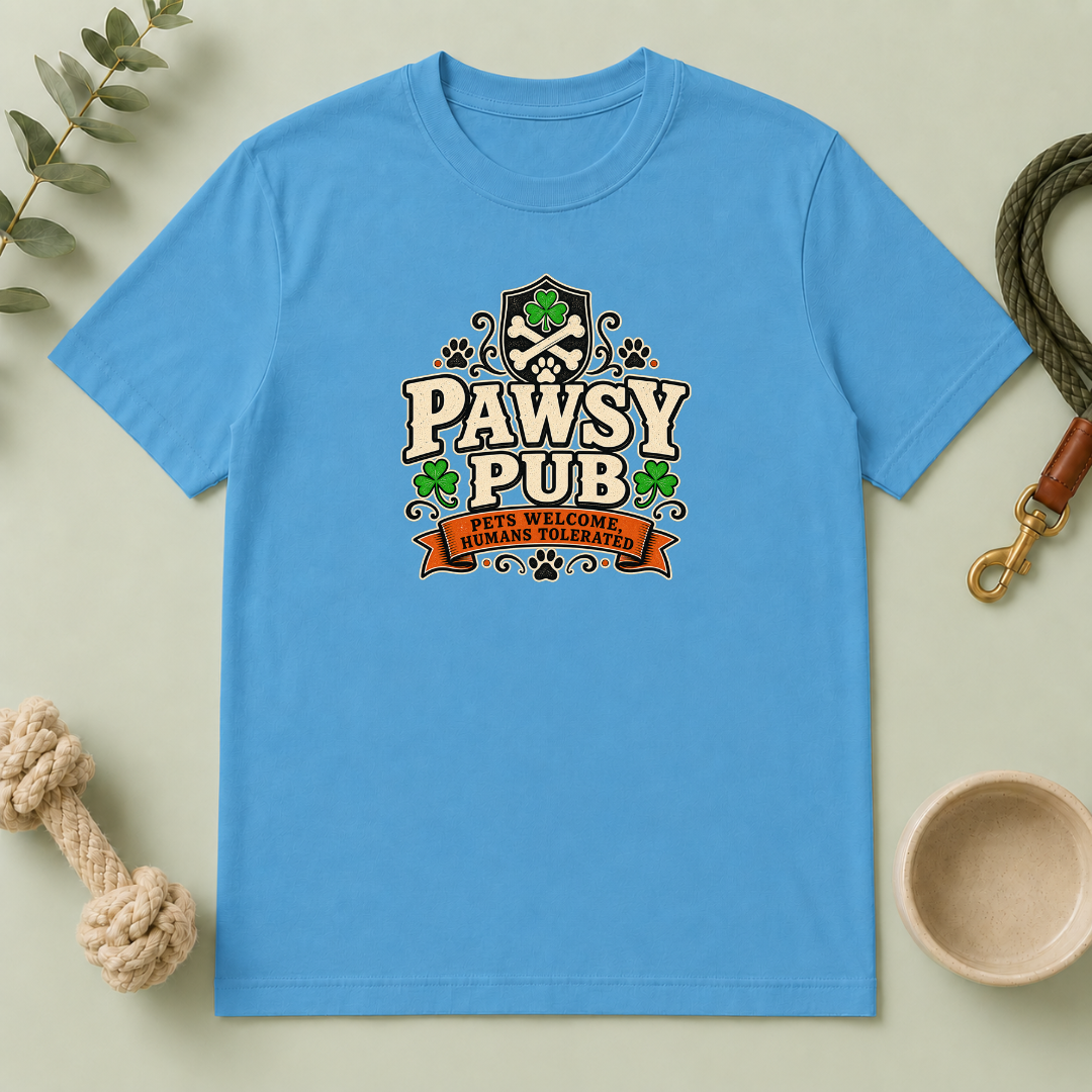 Pawsy Pub Pets Welcome St. Patrick’s Day T-Shirt
