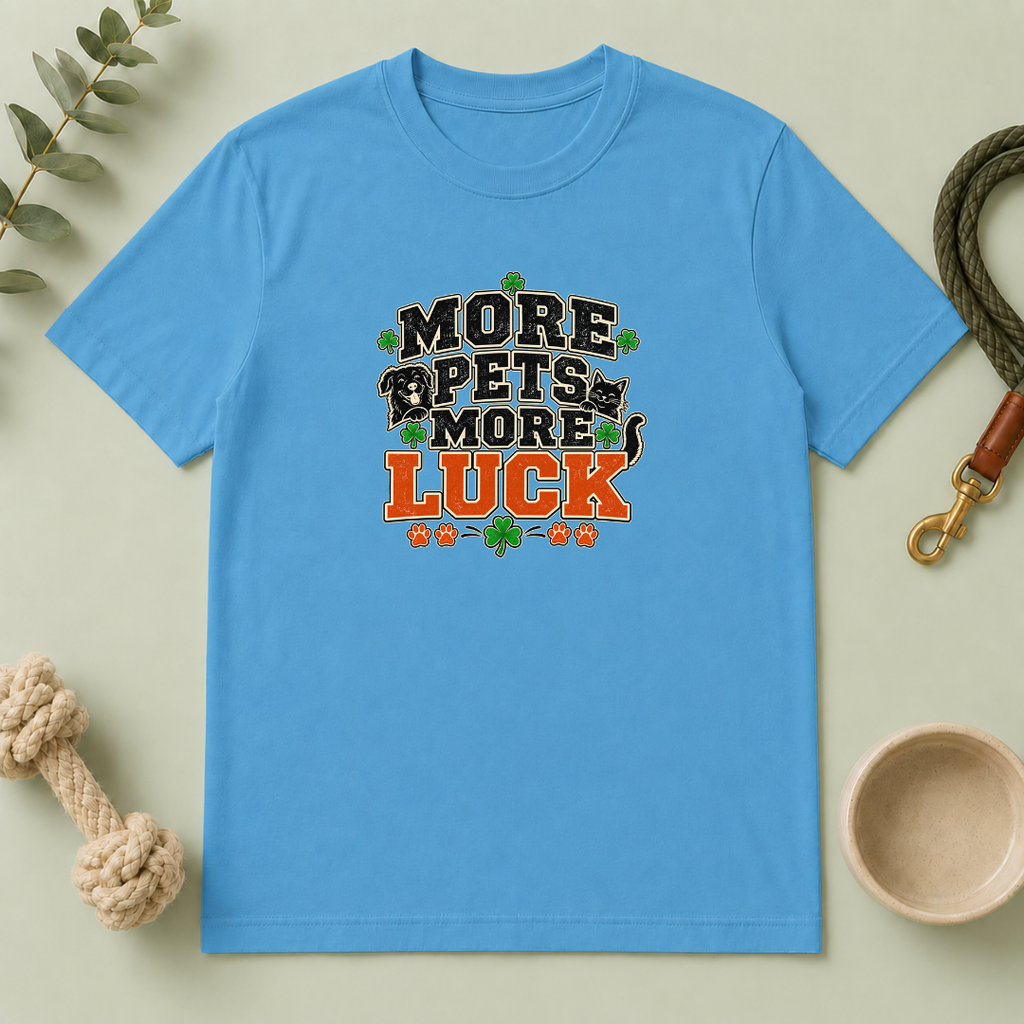 More Pets More Luck St. Patrick’s Day T-Shirt