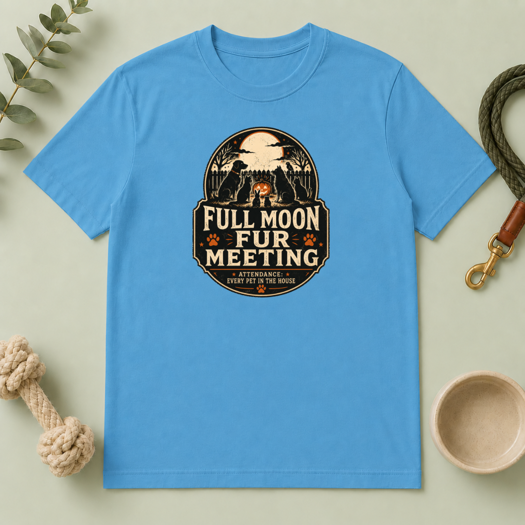 Full Moon Fur Meeting Halloween Pet T-Shirt