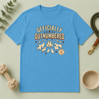 Officially Outnumbered T-Shirt — Funny Family & Pet Graphic Tee