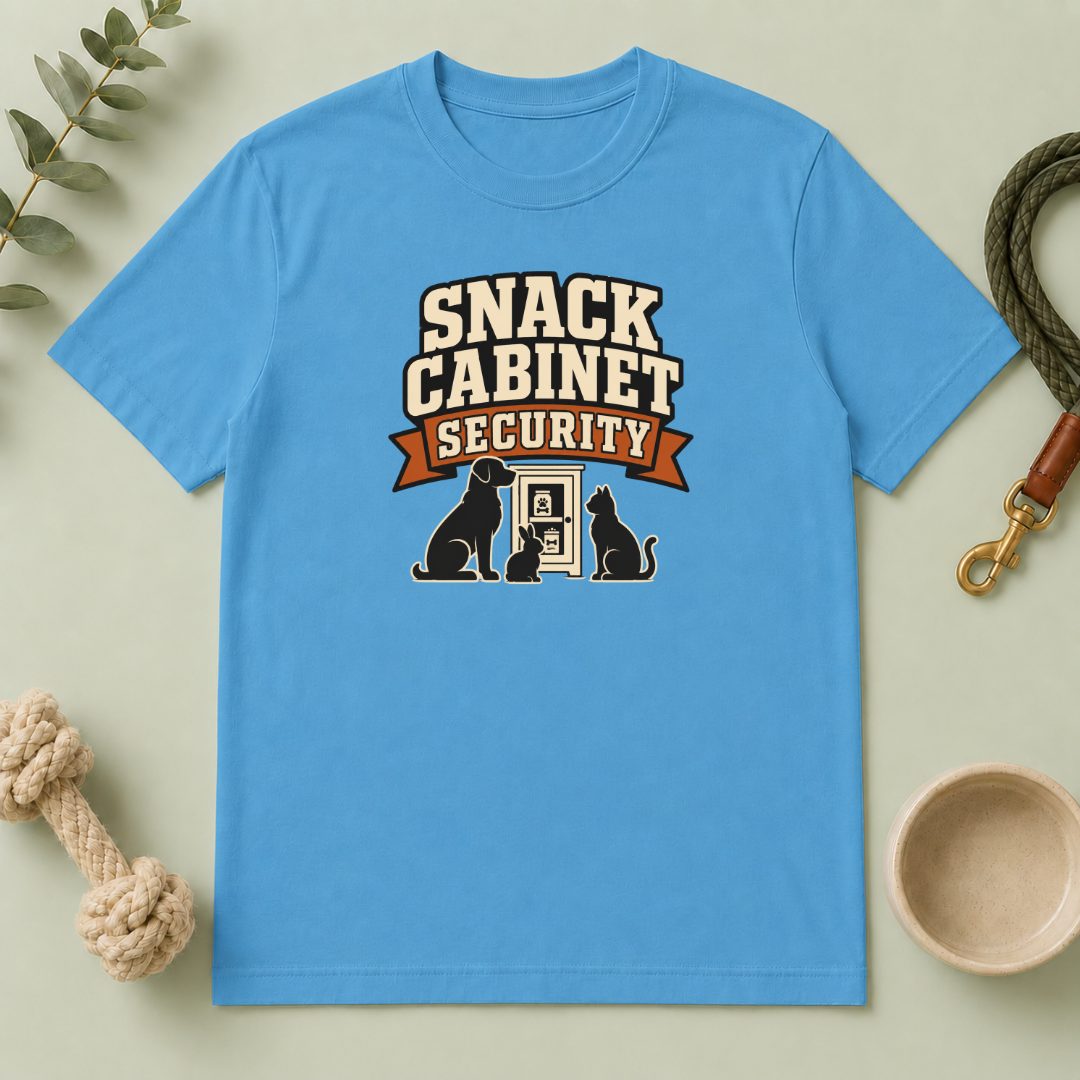 T-Shirt — “Snack Cabinet Security” Funny Pet Lover Tee