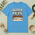 Sleep ?ú Pets = Negotiable Multi-Pet Math T-Shirt