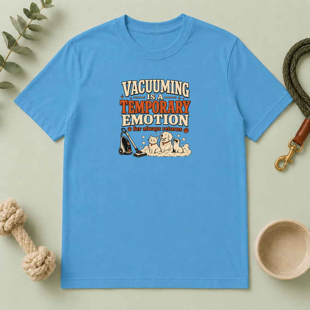 Vacuuming Is a Temporary Emotion T‑Shirt