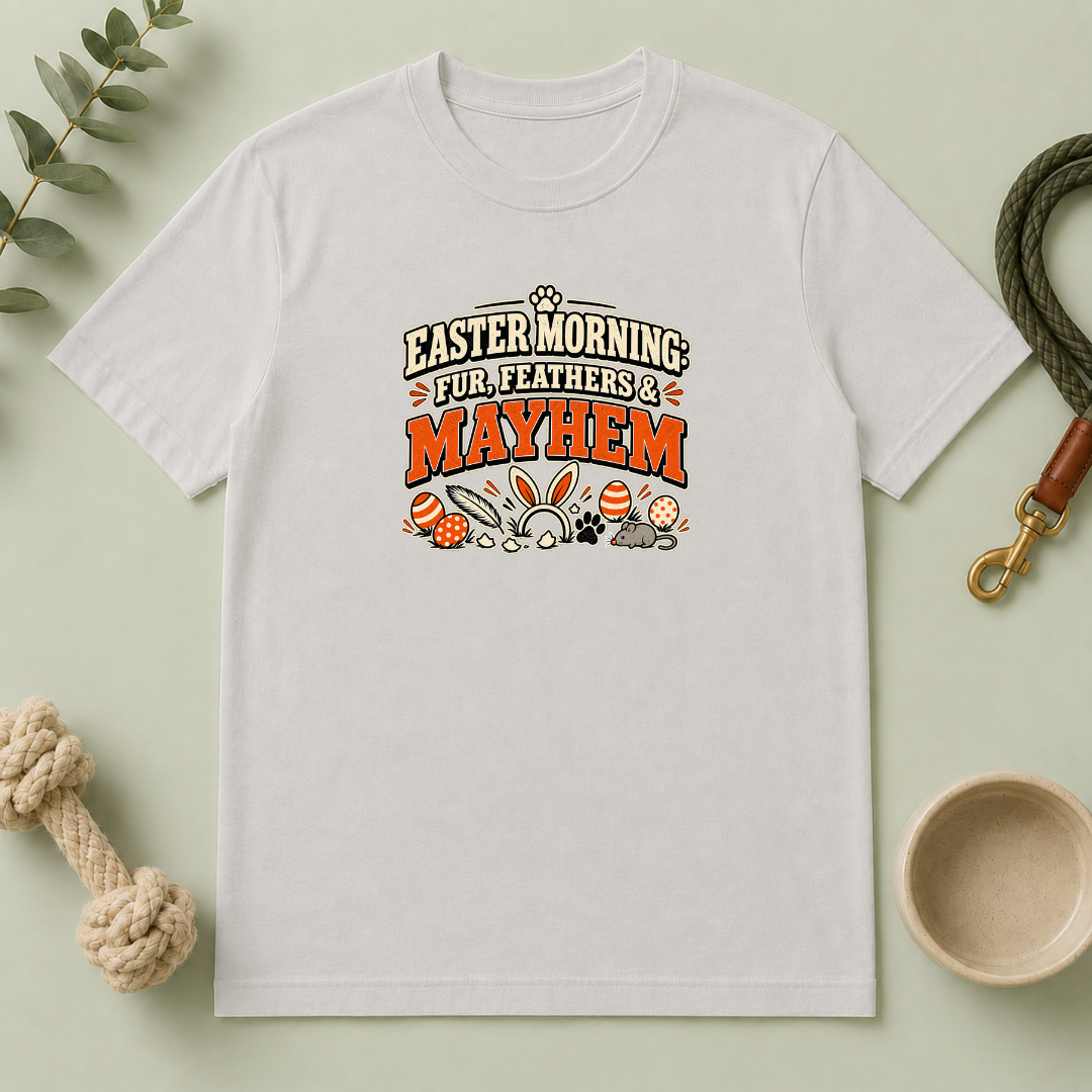 Easter Morning: Fur, Feathers & Mayhem Tee