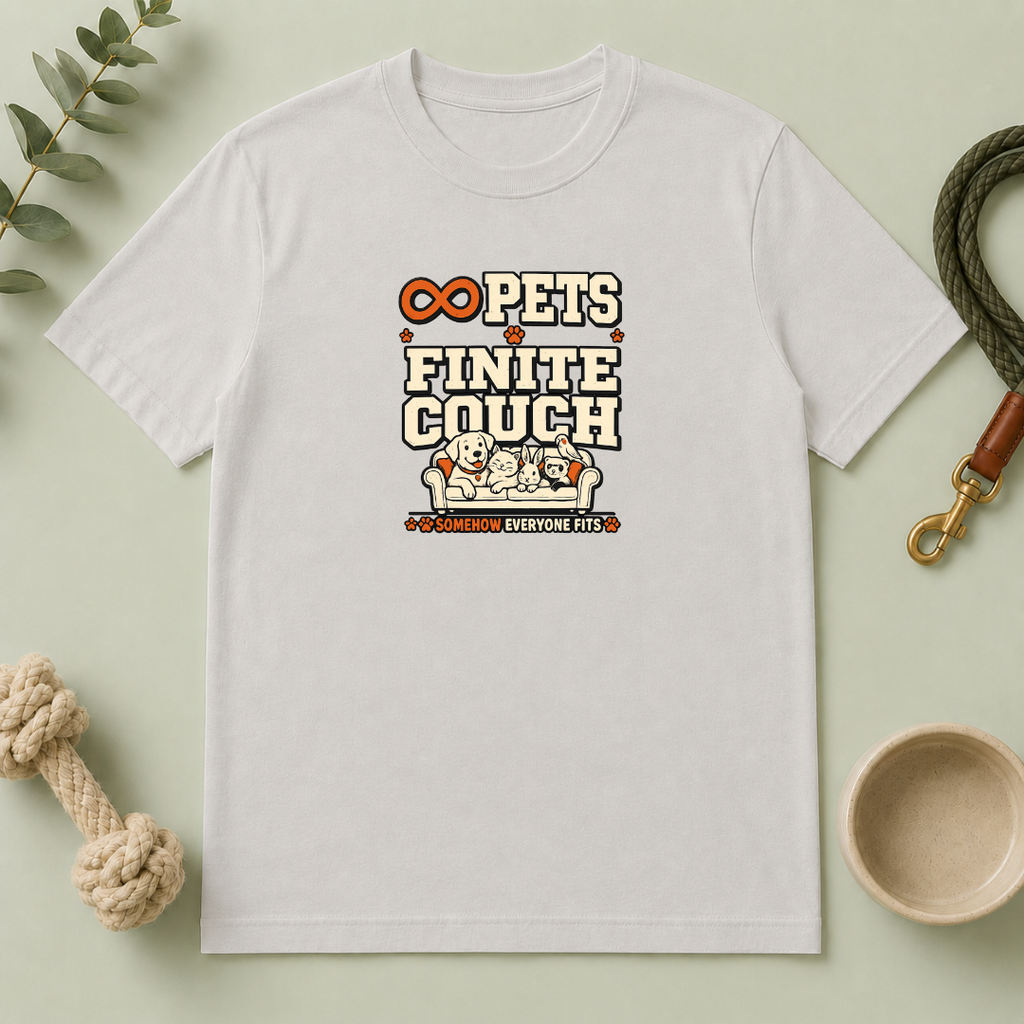“Infinite Pets, Finite Couch” Graphic T