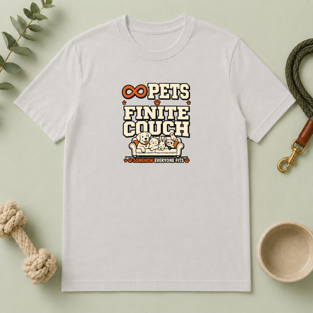 “Infinite Pets, Finite Couch” Graphic T