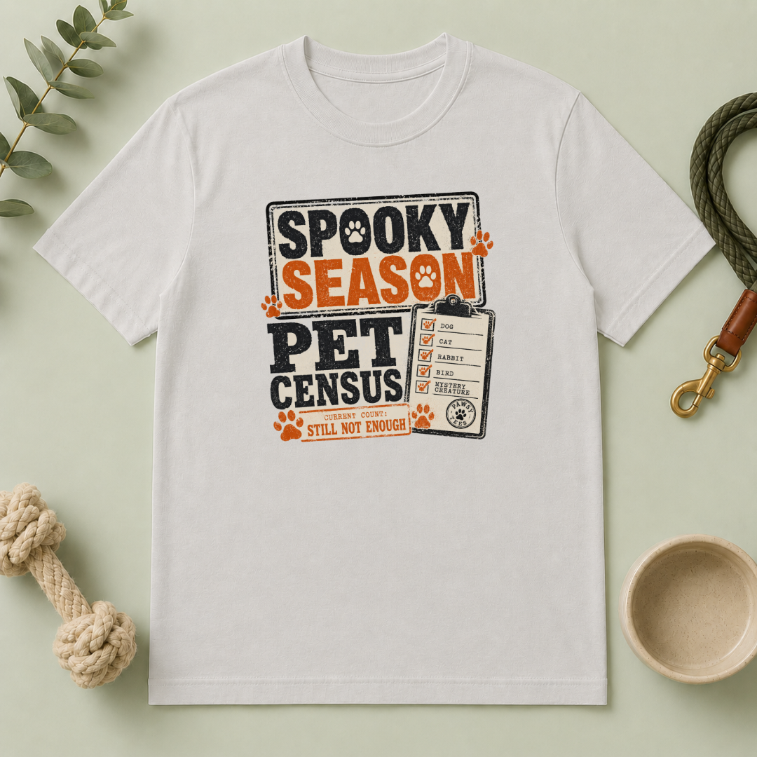 Spooky Season Pet Census Halloween T-Shirt