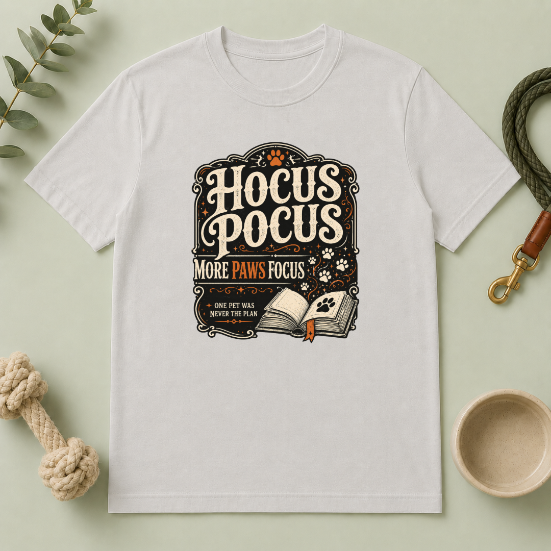 Hocus Pocus, More Paws Focus Halloween Pet T-Shirt
