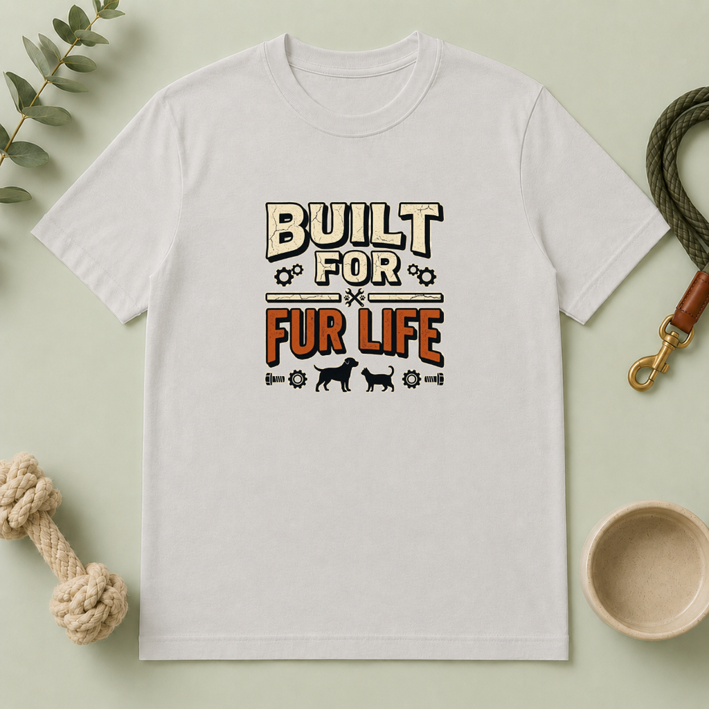 Built for Fur Life T-Shirt | Pet Lover Graphic Tee