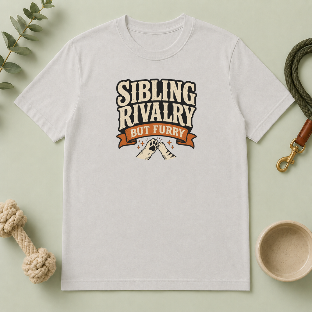 Sibling Rivalry But Furry T-Shirt