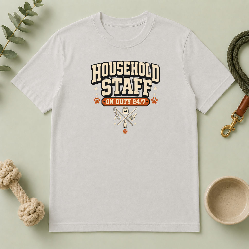 Household Staff — 'On Duty 24/7' Multi-Pet Household Tee