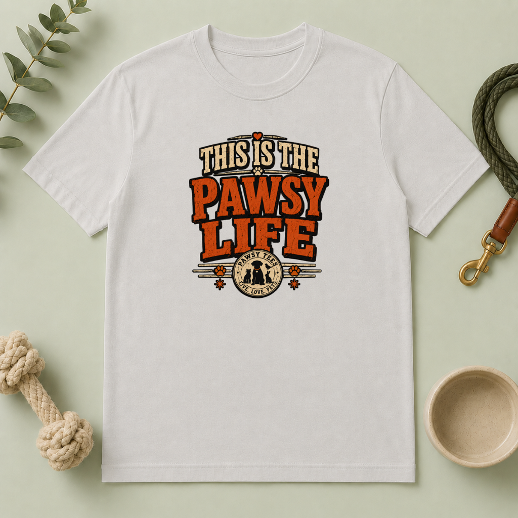 This Is The Pawsy Life T-Shirt — Funny Pet Lover Tee