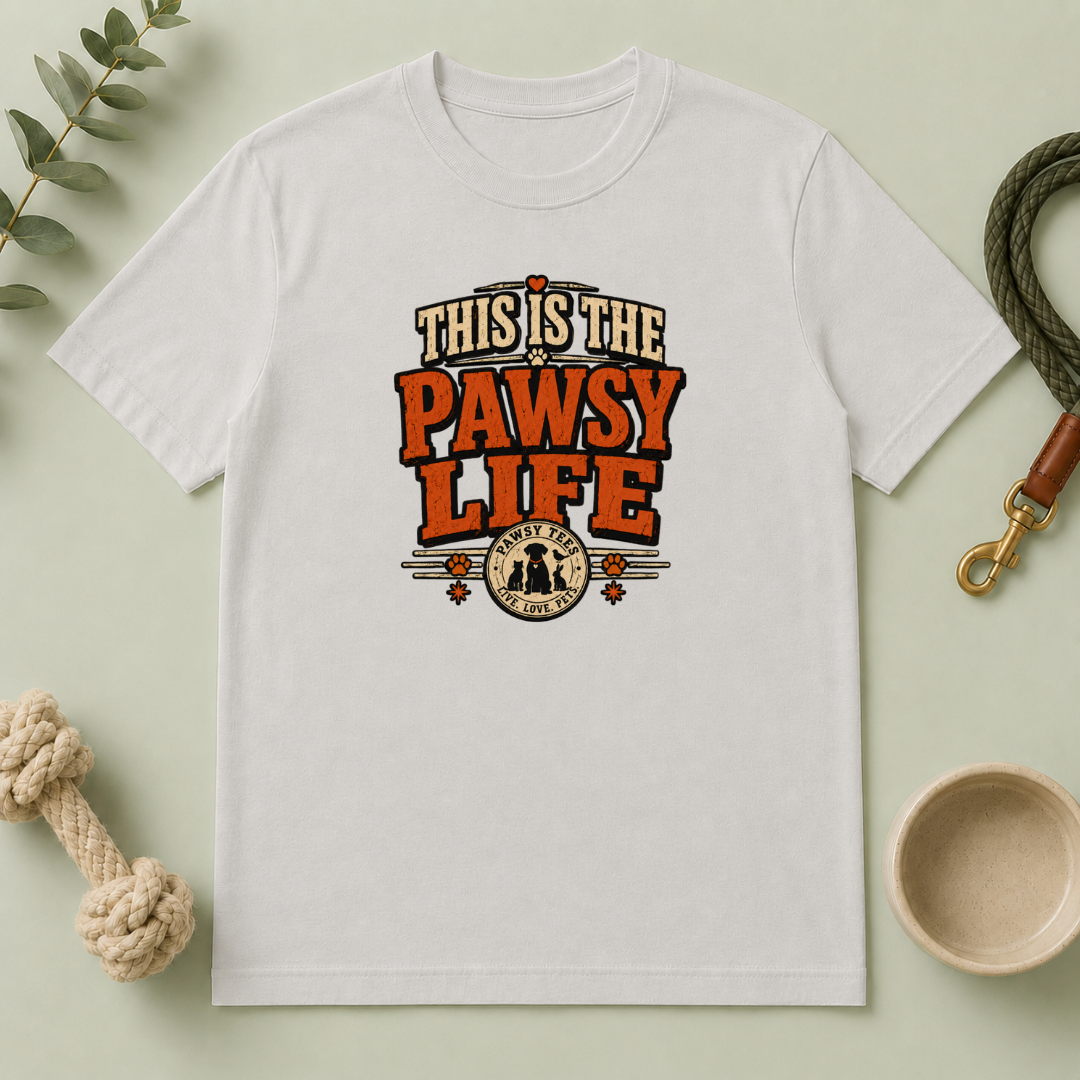 This Is The Pawsy Life T-Shirt — Funny Pet Lover Tee