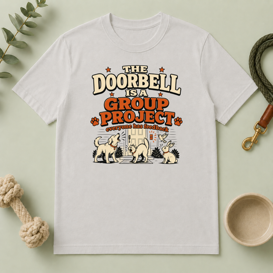 The Doorbell Is a Group Project Multi-Pet Lifestyle T-Shirt
