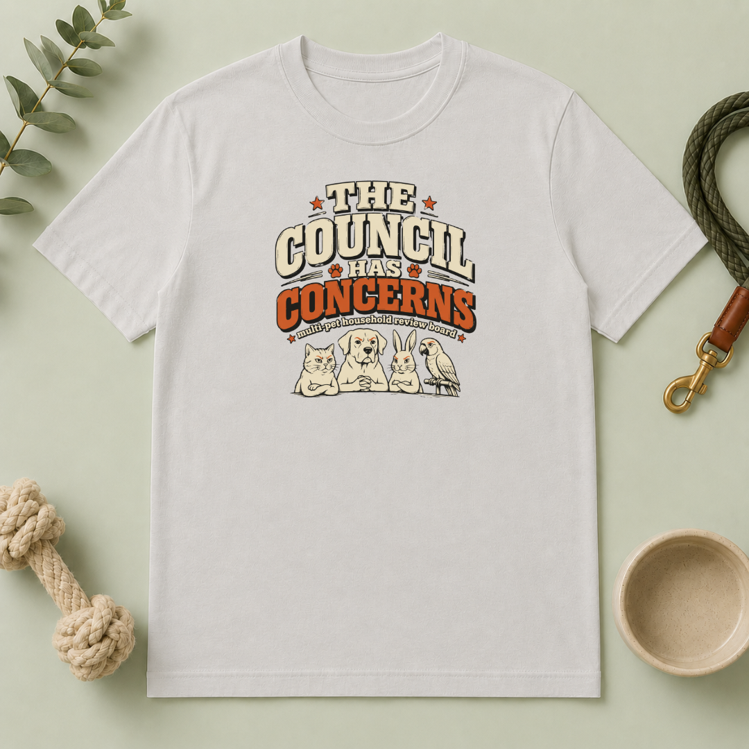 "The Council Has Concerns" Retro Pet Graphic Tee