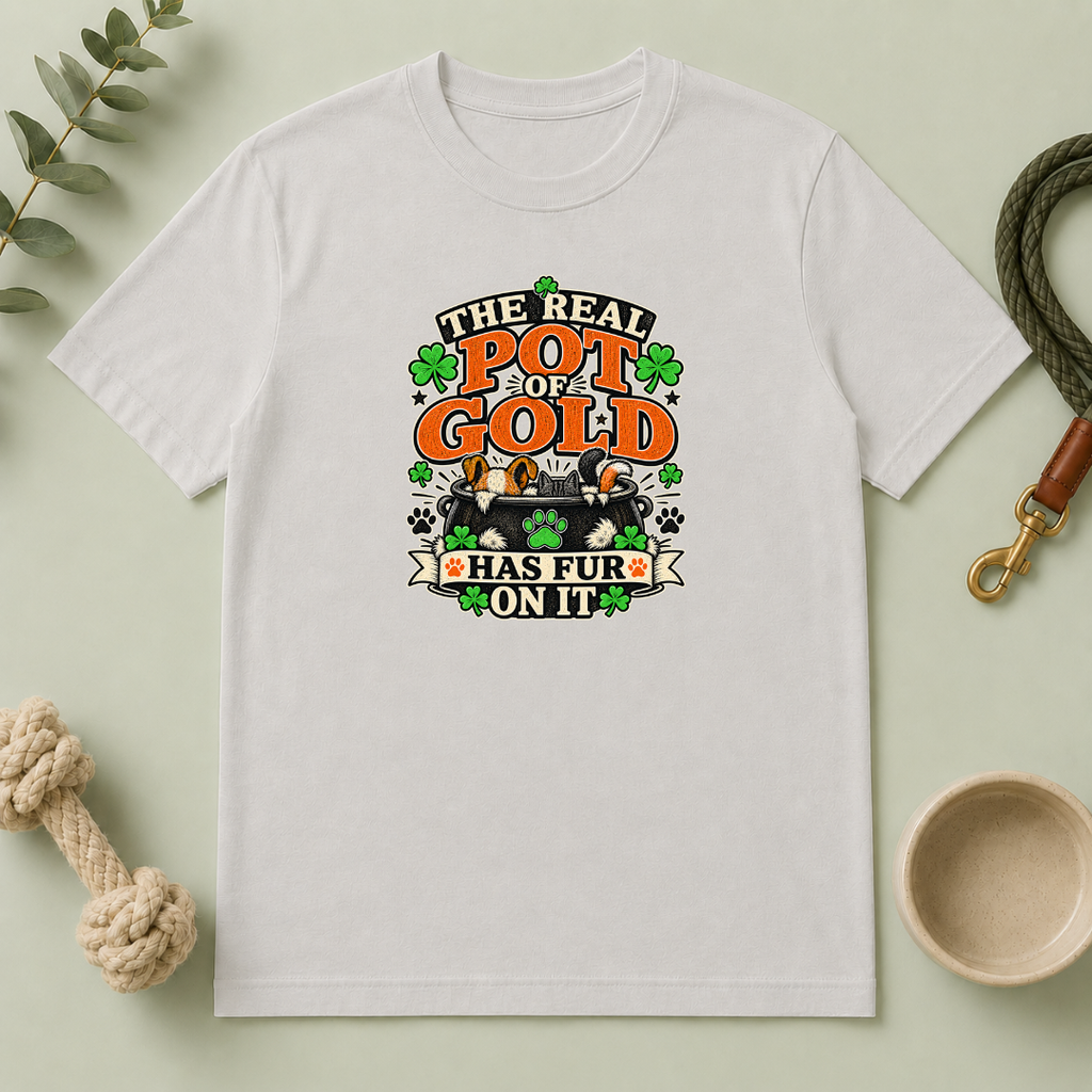 The Real Pot of Gold Has Fur on It St. Patrick’s Day T-Shirt