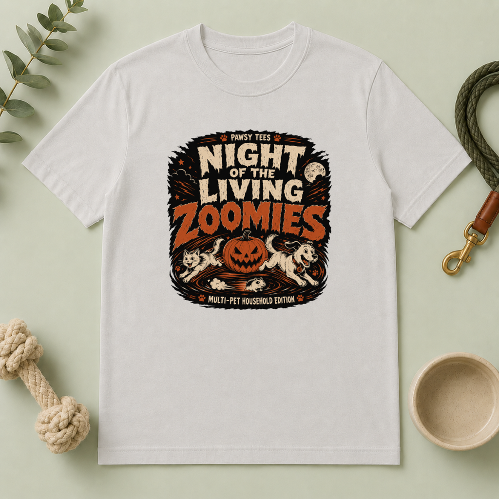 Night of the Living Zoomies Halloween Pet T-Shirt