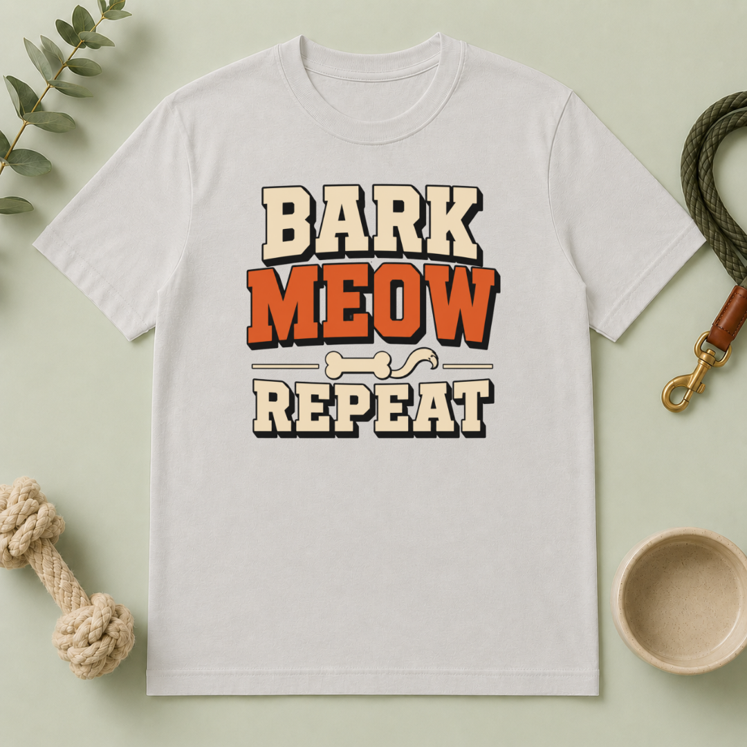 Bark, Meow, Repeat Tee