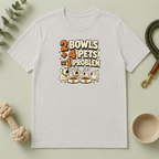 "2 Bowls + 4 Pets = 1 Problem" Funny Pet Lover Tee