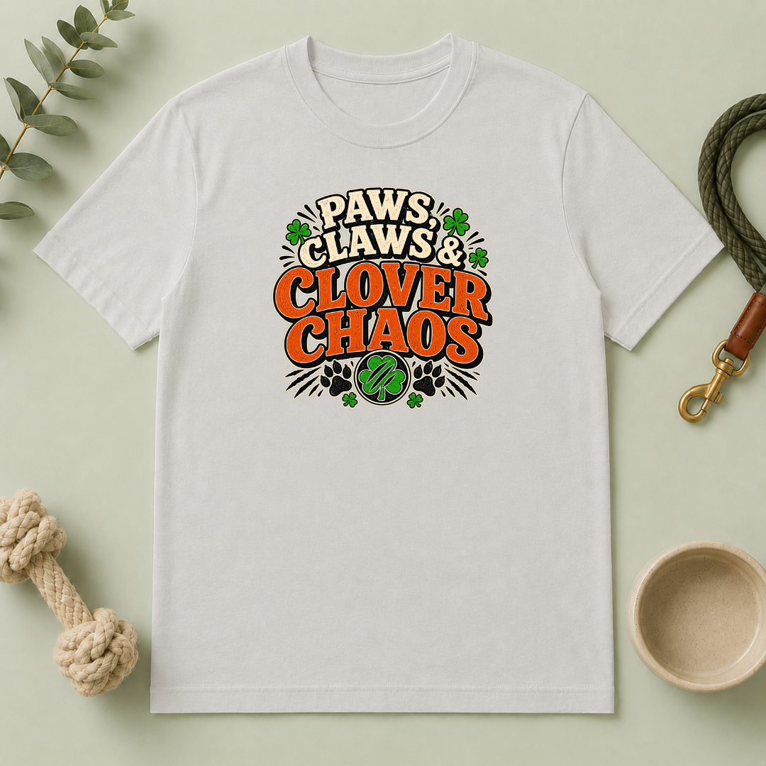 Paws, Claws & Clover Chaos St. Patrick’s Day T-Shirt