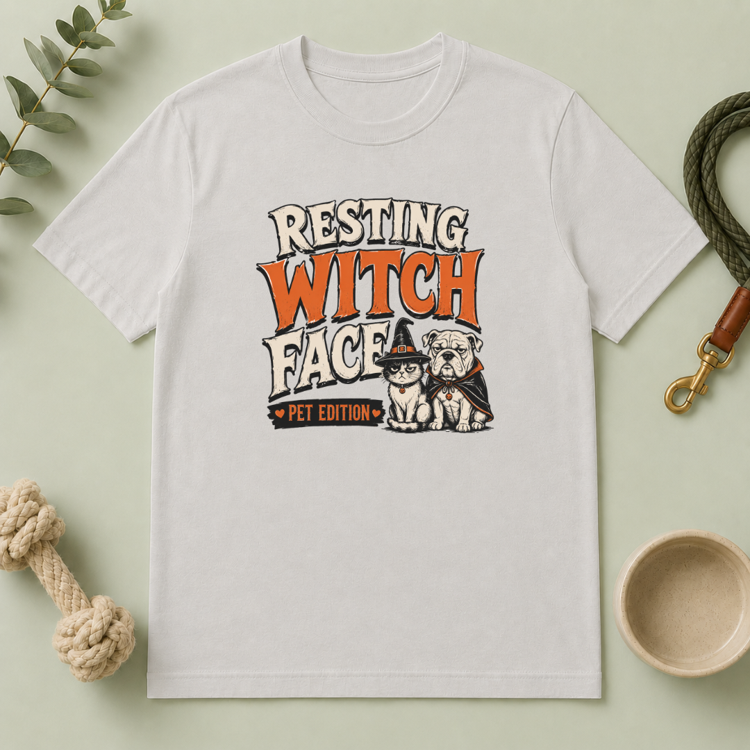 Resting Witch Face ƒ?? Pet Edition Halloween T-Shirt
