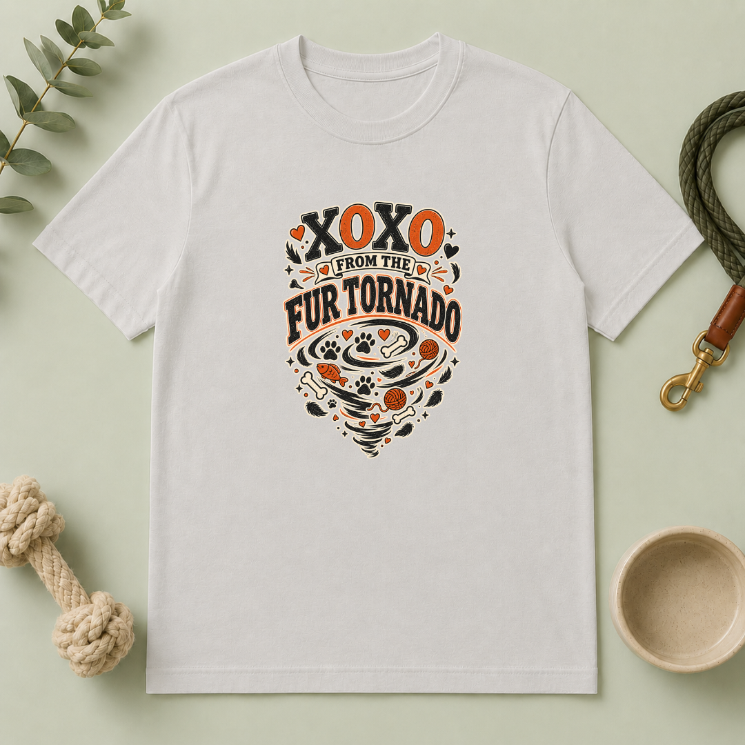 XOXO From the Fur Tornado Valentine Pet T-Shirt