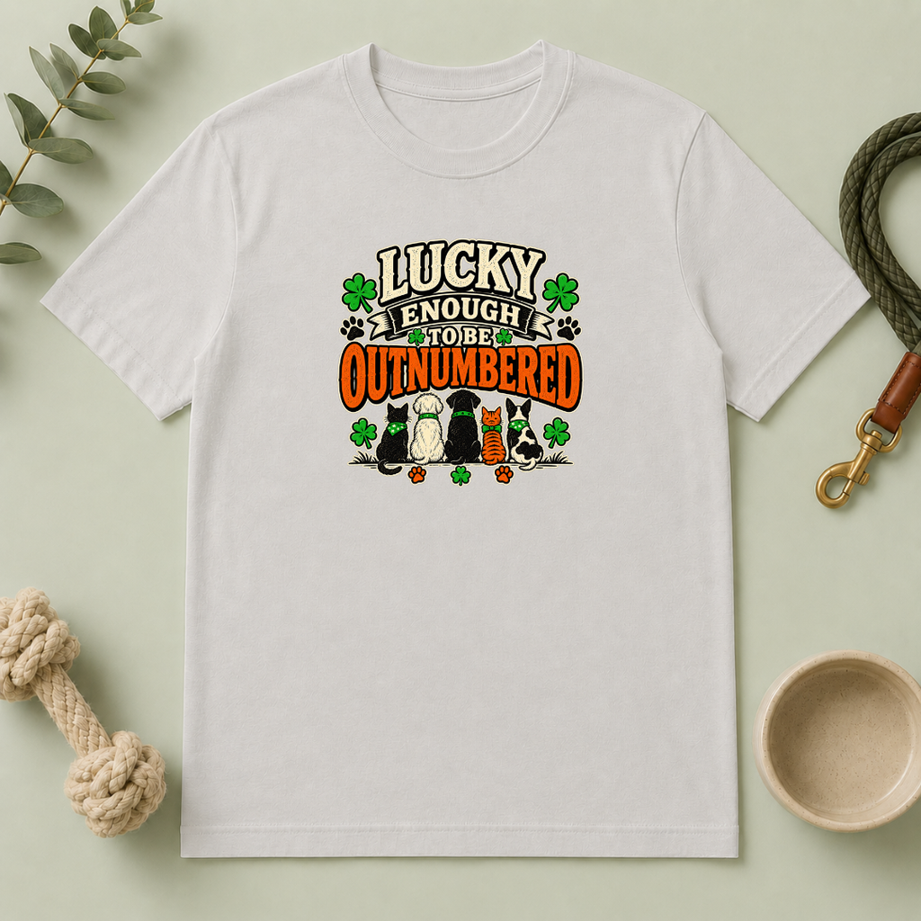 Lucky Enough to Be Outnumbered St. Patrick’s Day T-Shirt