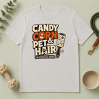 Candy Corn & Pet Hair Halloween T-Shirt