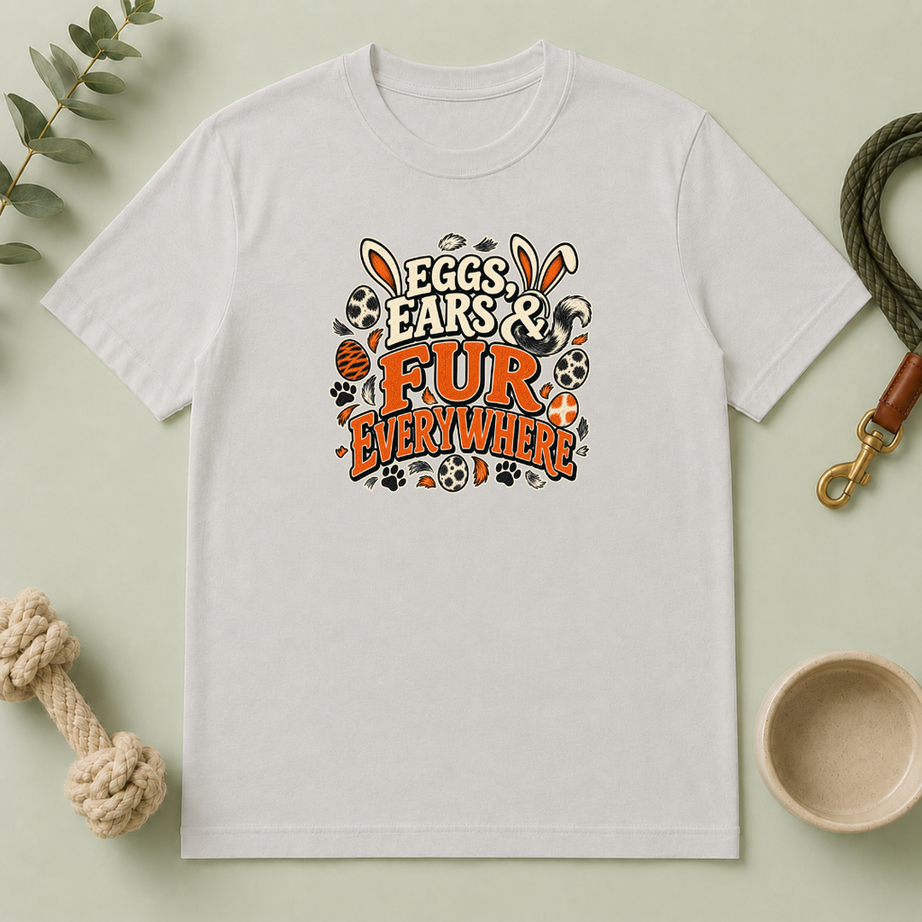 Eggs, Ears & Fur Everywhere Easter Tee