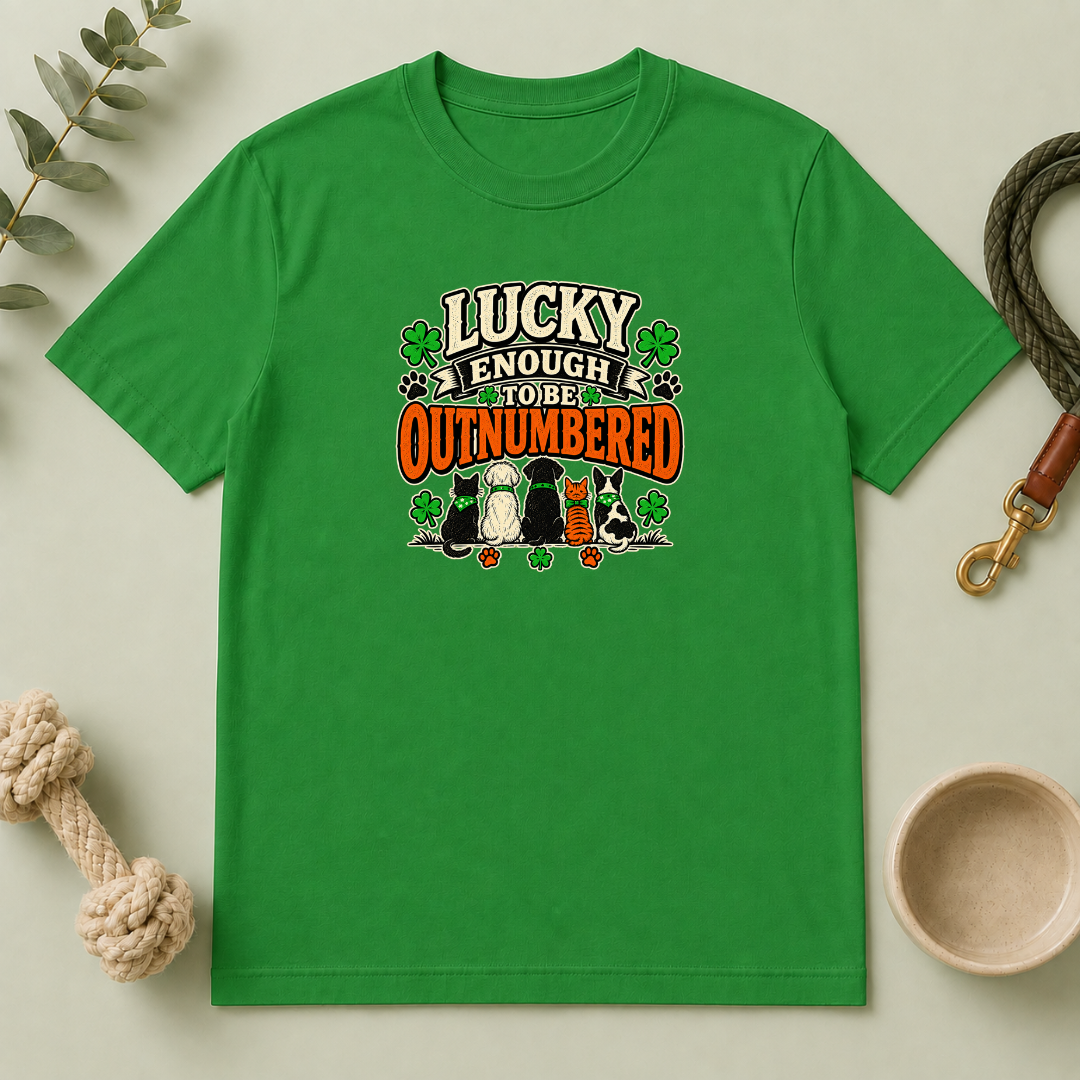 Lucky Enough to Be Outnumbered St. Patrick’s Day T-Shirt