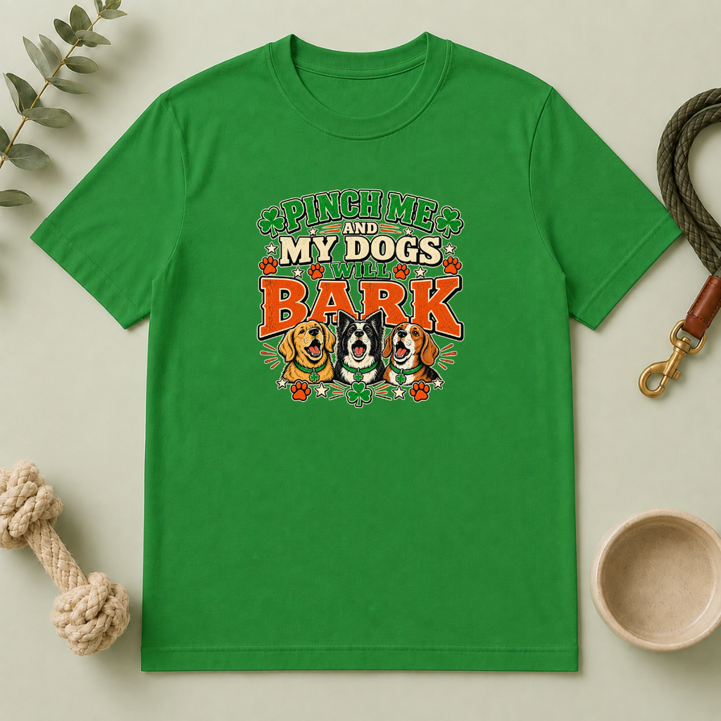 Pinch Me and My Dogs Will Bark St. Patrick’s Day T-Shirt