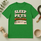 Sleep ?ú Pets = Negotiable Multi-Pet Math T-Shirt