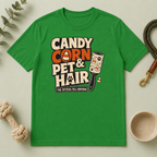 Candy Corn & Pet Hair Halloween T-Shirt