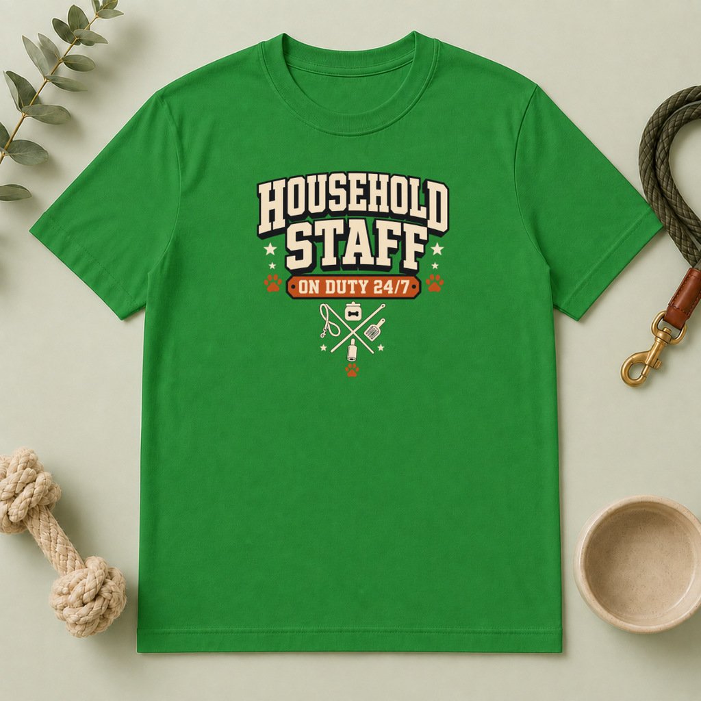 Household Staff — 'On Duty 24/7' Multi-Pet Household Tee