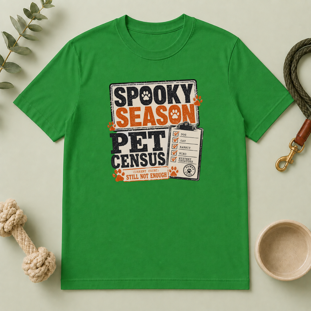 Spooky Season Pet Census Halloween T-Shirt