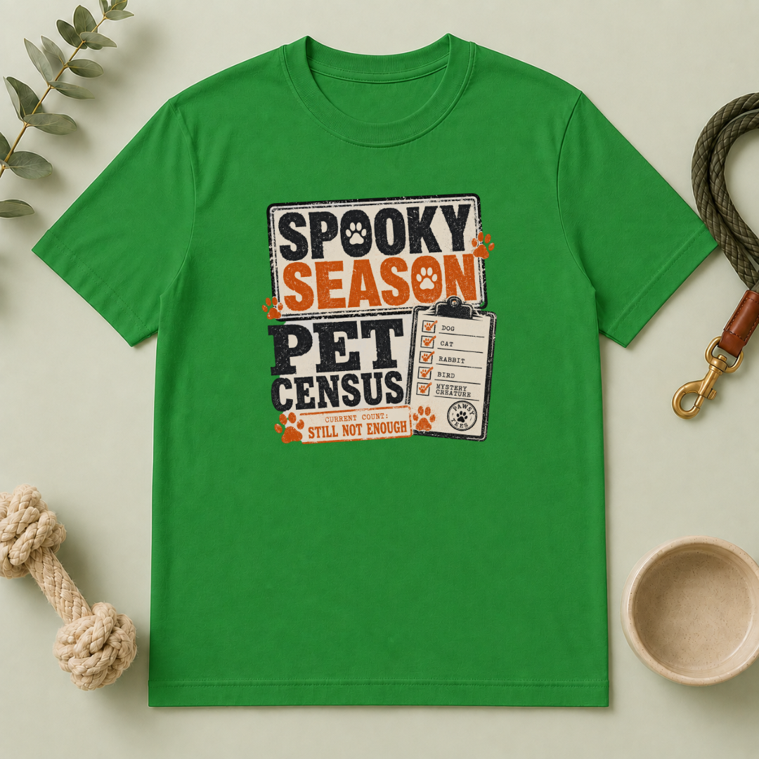 Spooky Season Pet Census Halloween T-Shirt