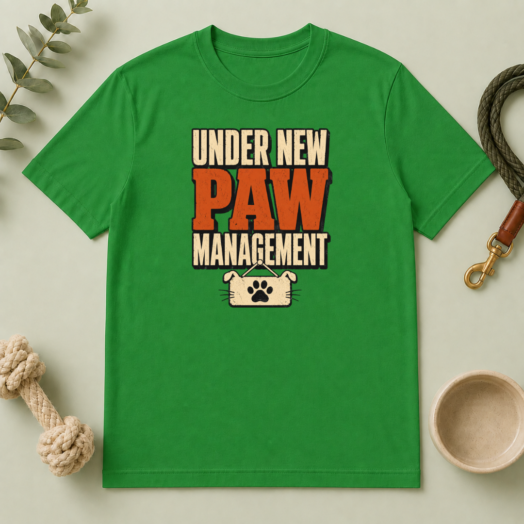 Under New Paw Management — Funny Pet Owner Tee