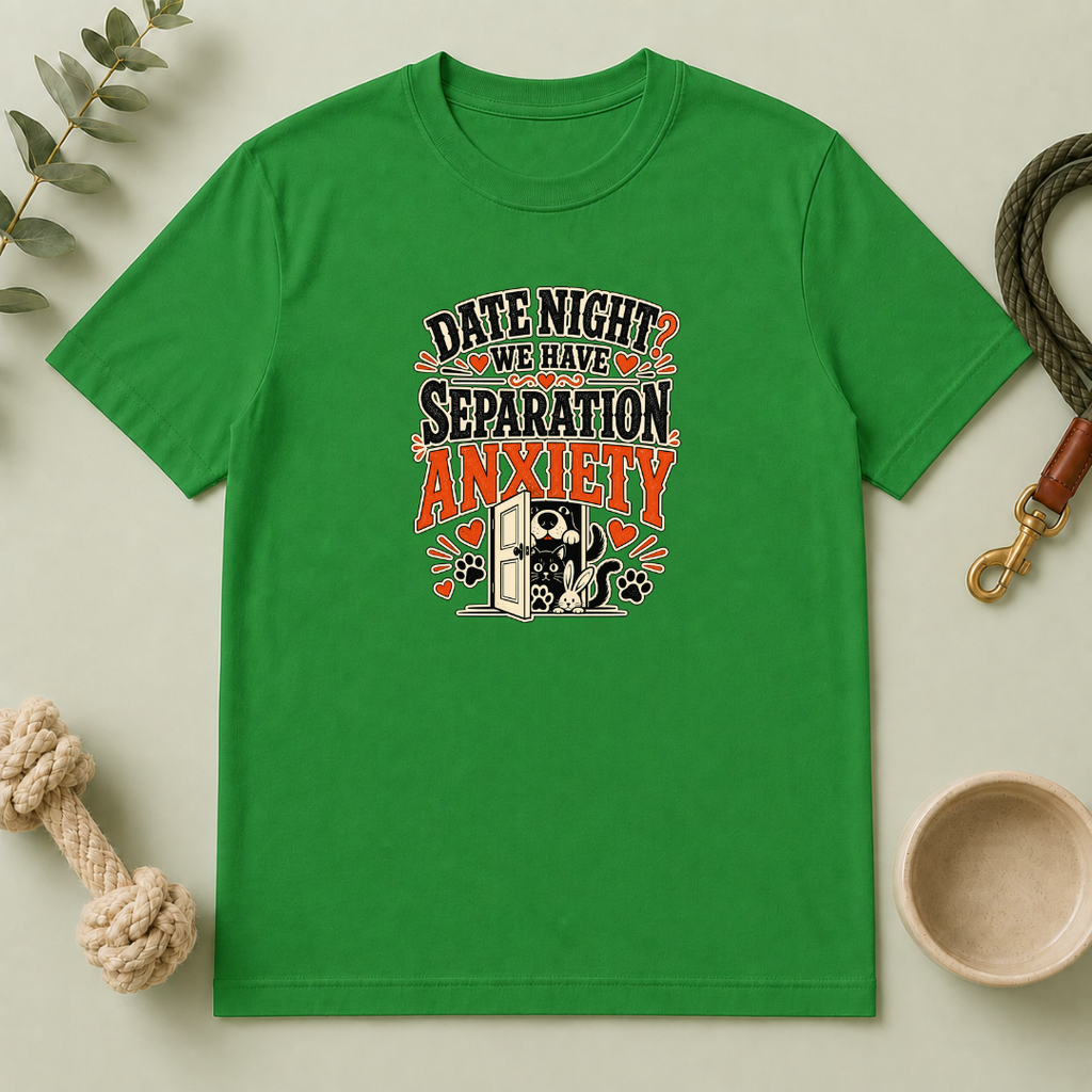Date Night Separation Anxiety Valentine Pet T-Shirt