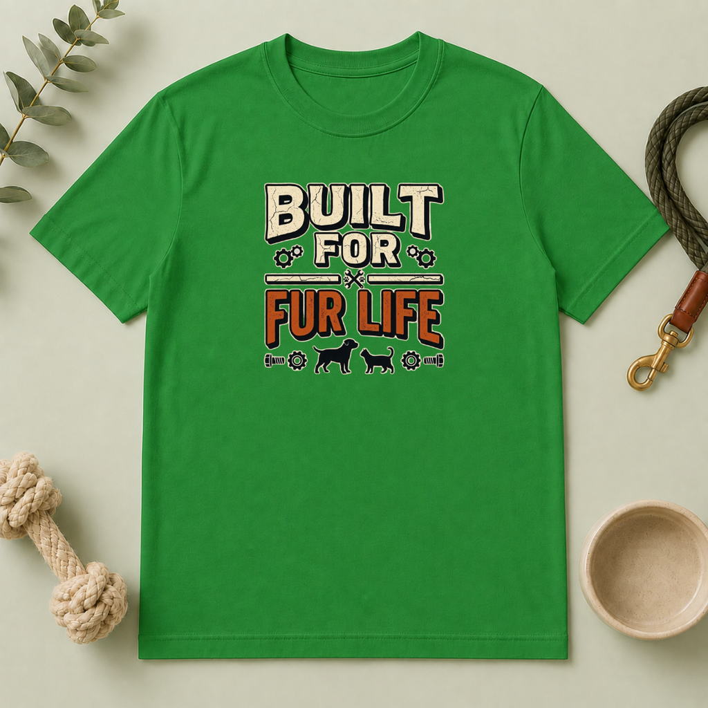 Built for Fur Life T-Shirt | Pet Lover Graphic Tee