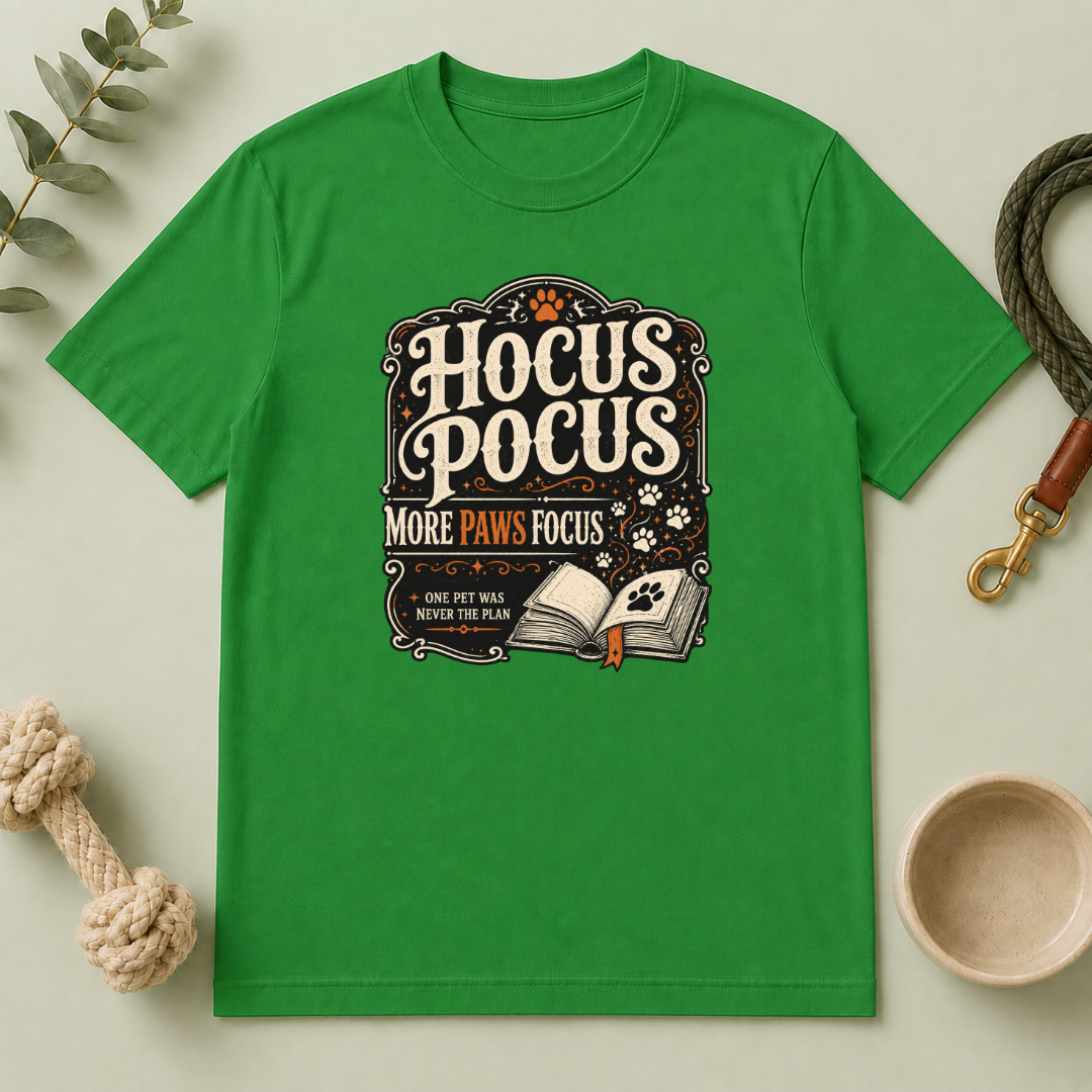 Hocus Pocus, More Paws Focus Halloween Pet T-Shirt