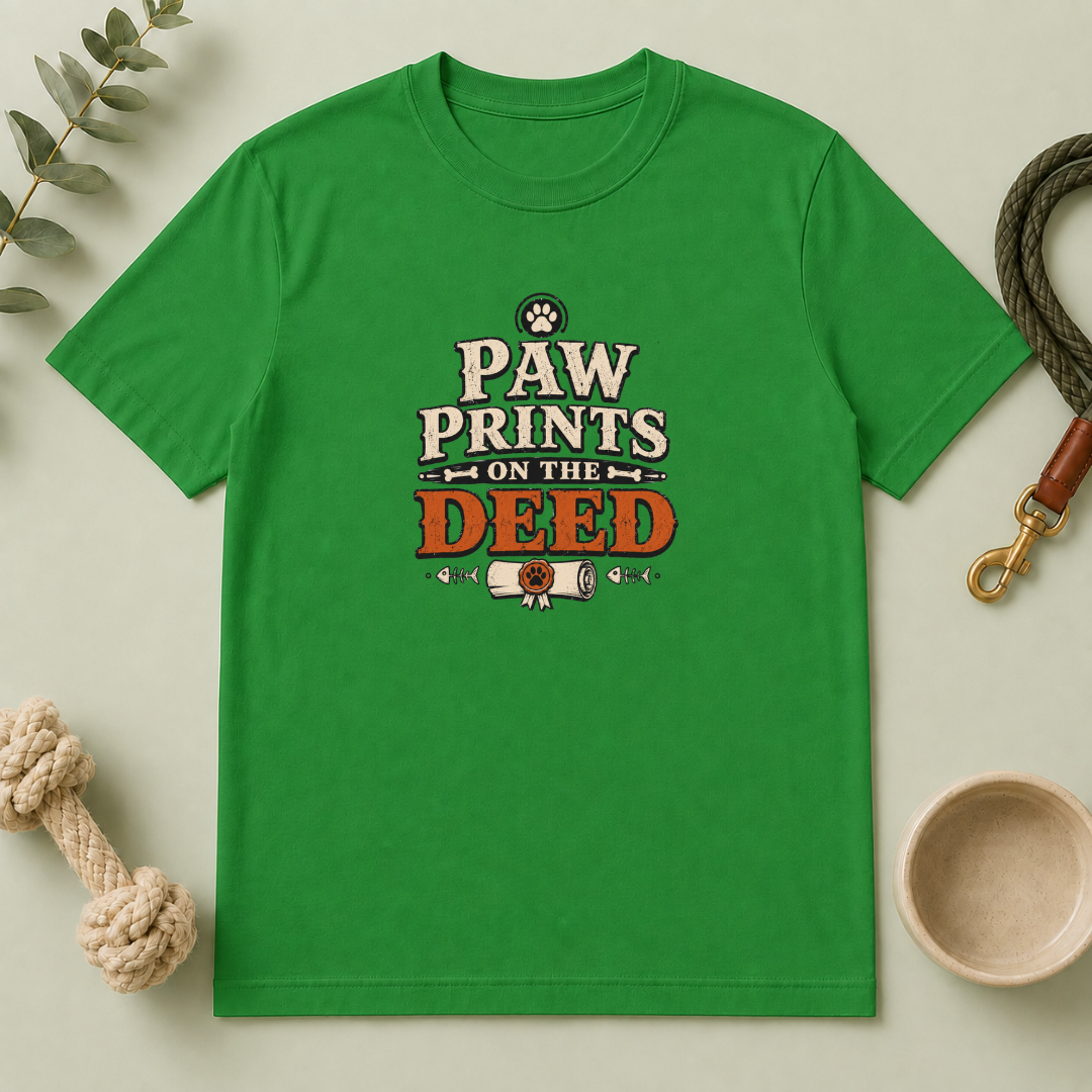 Paw Prints on the Deed - Multi-Pet Lovers Tee